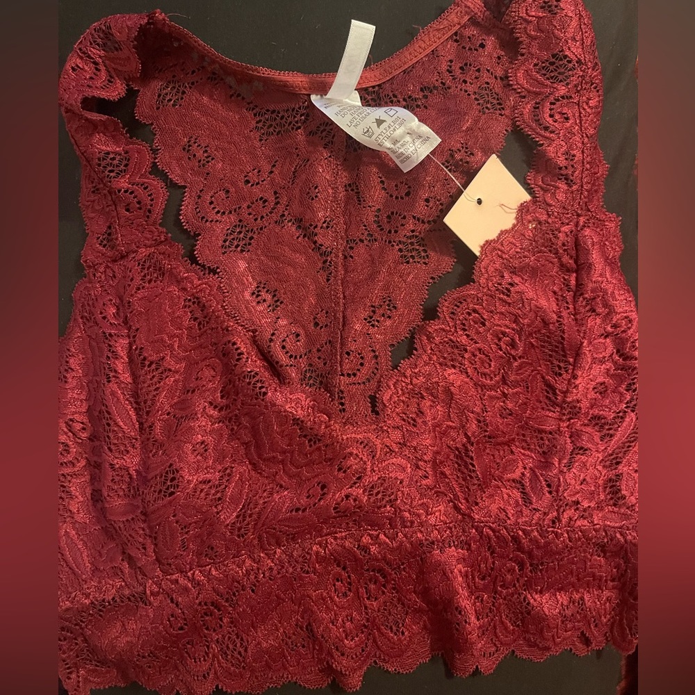 Maroon Bralette